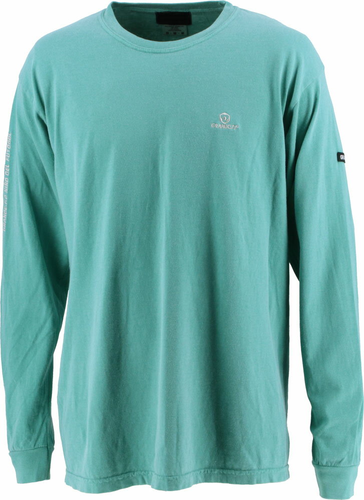 GRANDE（グランデ） GRANDE．F．Pガーメントダイ．刺繍．長袖TシャツSEAFOAMGRN (hrn-gfph21106-74) Tシャツ サッカー フットサル　プレゼント　ギフト