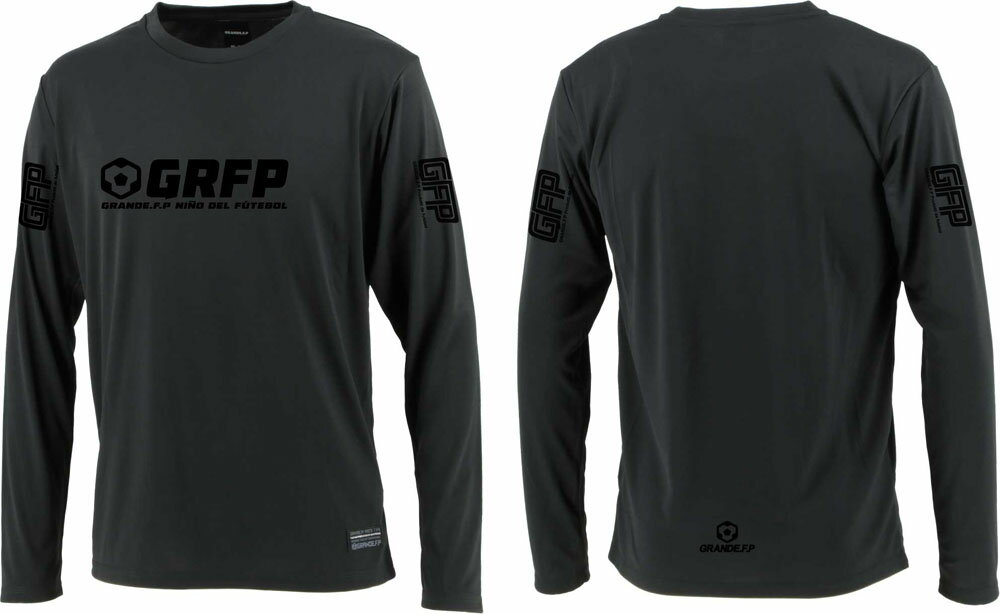 GRANDE(グランデ) 【BIGサイズ対応】GRFP.ドライストレッチプラクティス長袖シャツブラック 黒/ブラック 黒 (hrn-gfph21107-0909) ユニフォーム ゲームシャツ プラクティスシャツ プラシャツ・パンツ サッカー フットサルクリスマス プレゼント ギフト安売り サッカー 用品 セール