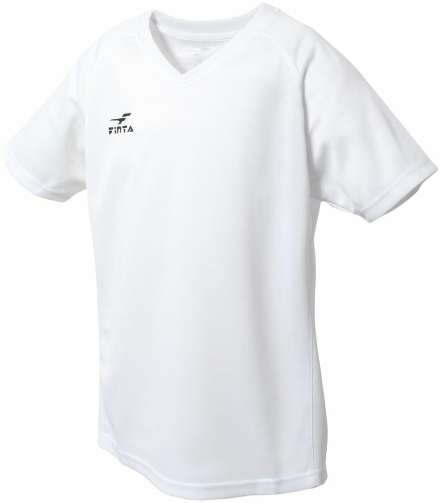 FINTA(フィンタ) ジュニア 子供用ゲームシャツホワイト 白 (fnt-ft3004-0100) ユニフォーム ゲームシャツ プラシャツ・パンツ サッカー フットサルクリスマス プレゼント ギフト格安セール サッカー 用品 セール