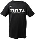 FINTA(フィンタ) ジュニア 子供用ベーシックロゴTシャツブラック 黒 (fnt-ft5996-0500) Tシャツ フットサル プレゼント ギフト(4)