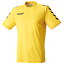 背番号付き　hummel　ヒュンメル　サッカー　フットサル　プラクティスシャツ　半袖ゲームシャツ　HAG3016　イエロー　黄　練習着 1枚から作成可能 プレゼント ギフト