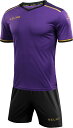 KELME(ケレメ ケルメ)フットボールシャツ&パンツセットジュニアサッカー・フットサルウェアパープル/ブラック 黒 (tts-3873001-510) ゲーム...