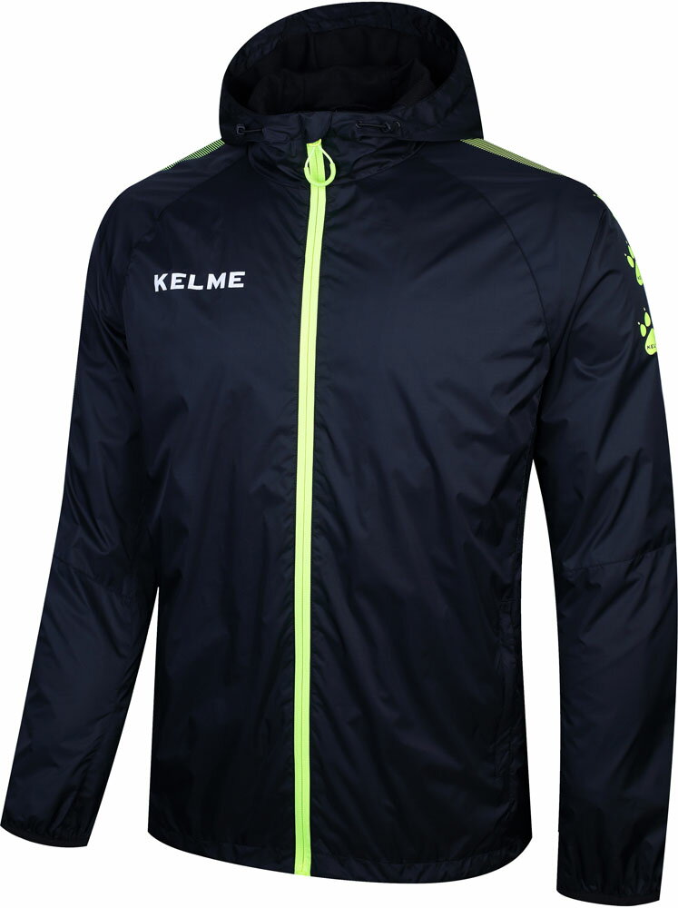 KELME（ケレメ） WIND－ジャケットBLK/ネオンイエロー (tts-3881211-012) ウインドウェア　サッカー　フットサル　プレゼント　ギフト 1