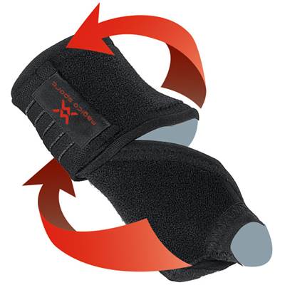 マジコスポルト　サポーター　手首用　手首サポーター　ブラック　右手用　396906 　プレゼント　ギフト