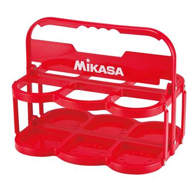 MIKASA　ミカサ　ウォーターボトルキャリー　折りたたみ式　6本入可　レッド　BC6 スクイズボトルケース　ウォーターボトルケース 　プレゼント　ギフト