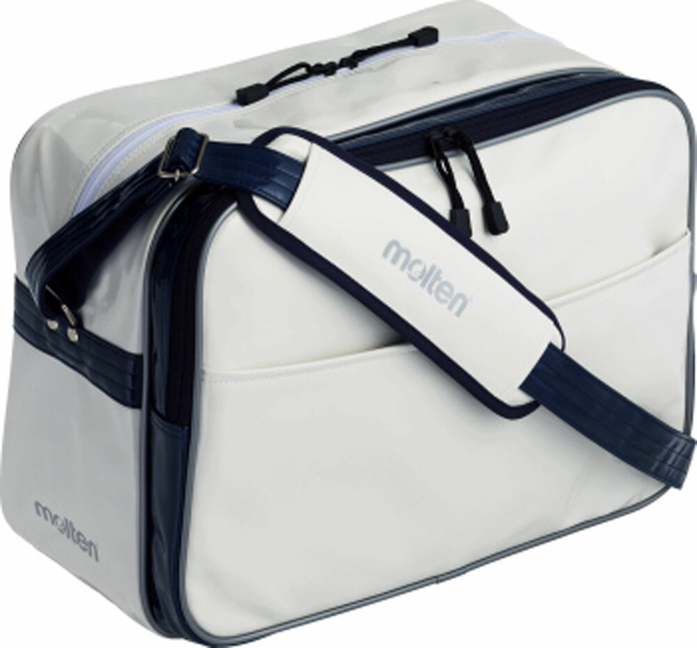 モルテン（Molten） エナメルバッグLサイズ白×ネイビー (mt-km0074wn-) バッグ 鞄サッカー　フットサル　プレゼント　ギフト