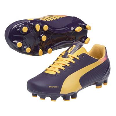 【あす楽】プーマ PUMA ジュニア サッカースパイク シューズ エヴォスピード 4.2 JR サッカー 102881 02 BLACKBERRY ブラックベリー 紫　パープル　プレゼント ギフト