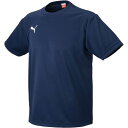 【PUMA】プーマ ドライTシャツ　トレーニングTシャツ　サッカーシャツ 903619　ネイビー　サッカー　フットサル プレゼント ギフト