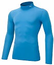 PUMA(プーマ) コンプレッションモックネックLSシャツ12サックスE-WHITE ホワイト 白(pj-656331-12) ゲームシャツ ユニフォームシャツ...