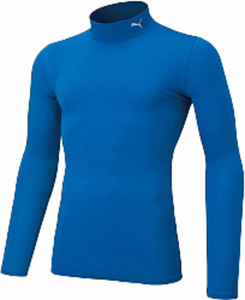 PUMA（プーマ）　コンプレッションジュニアモックネックLSインナーウェア02ブルー　(pj-656332-02) ゲームシャツ　ユニフォームシャツ・パンツ サッカー　プレゼント　ギフト
