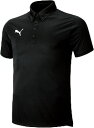 PUMA(プーマ) SSポロシャツ02BLACK ブラック 黒 (pj-656336-02) ポロシャツ サッカー プレゼント ギフト