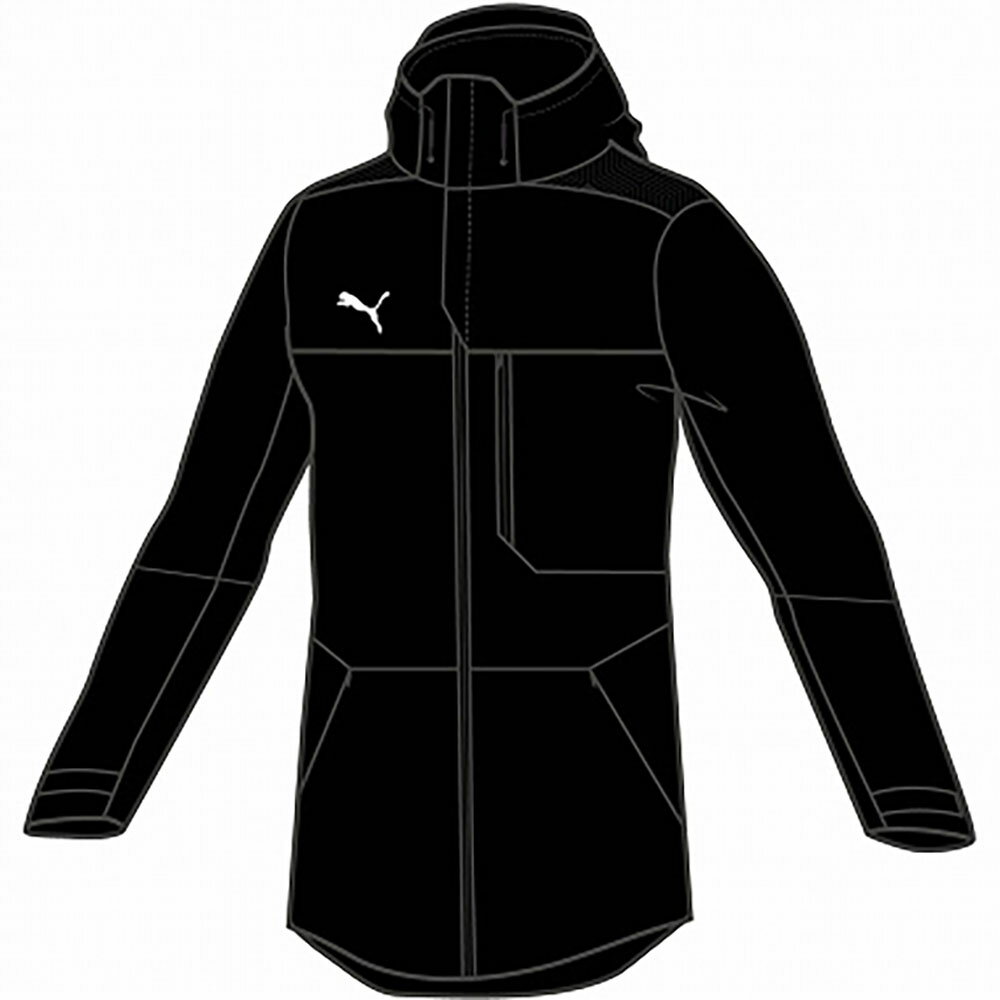 PUMA（プーマ）　TEAMFINALコーチジャケットBLACK ブラック　黒　(pj-657077-03) ウェア サッカー　プレゼント　ギフト