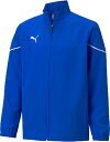 PUMA(プーマ) TEAMRISEウーブンジャケットJR ジュニア 子供用ブルーLU (pj-657650-02) トレーニングウェア サッカー プレゼント ...