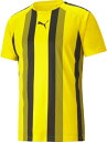 PUMA（プーマ）　TEAMLIGAストライプゲームシャツCYBERYEL-　(pj-705152-07) Tシャツ サッカー　プレゼント　ギフト