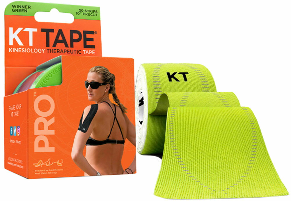 KTTAPE（KTテープ） PRO20ウィナーグリーン (mvj-ktpr20-wg) サポーター・テープ マルチSP　　　テーピ..