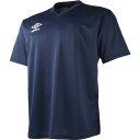 UMBRO アンブロ サッカーシャツ 半袖 プラクティスシャツ サッカーウェア サッカー フットサル UBS7637 ネイビー 紺 プレゼント ギフト