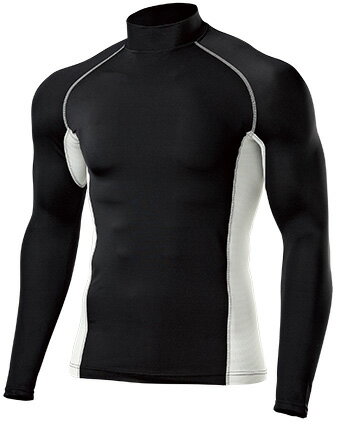 【メール便対送料無料】ハイネックインナーシャツ 長袖 子供サイズ-大人サイズ 130-XXL P7000 Wundou 黒 ブラック 白 ホワイト 紺 ネイビー 大きいサイズ キッズ ジュニア メンズ レディース 冬 冬用 クリスマス プレゼント ギフトバーゲン サッカー 用品 セール