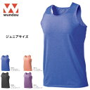【送料無料】※ジュニアサイズ※ wundou ウンドウ p870 フィットネス ストレッチ タンクトップ ジュニア 子供サイズ メンズ レディース 移動着 部活 クラブ サークル スポーツ ファッション プレゼント ギフト(4)