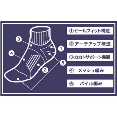【マルチスポーツソックス】ZETT ゼット 靴...の紹介画像2
