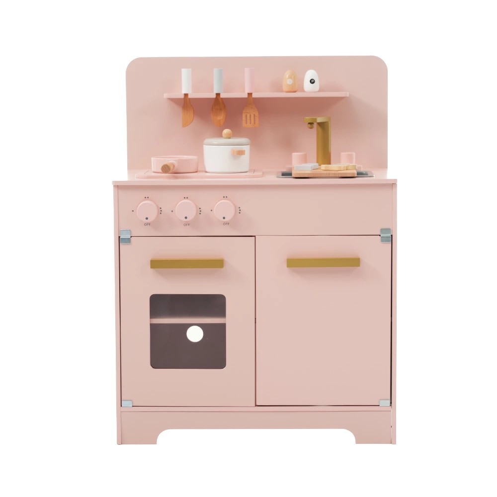 【全4色】おままごと キッチン 木製 付属品付き ままごとセット 誕生日 台所 知育玩具 子供用 子供 収納 まねっこ コンロミニキッチン おもちゃキッチン キッズ ベビー プレゼント 2