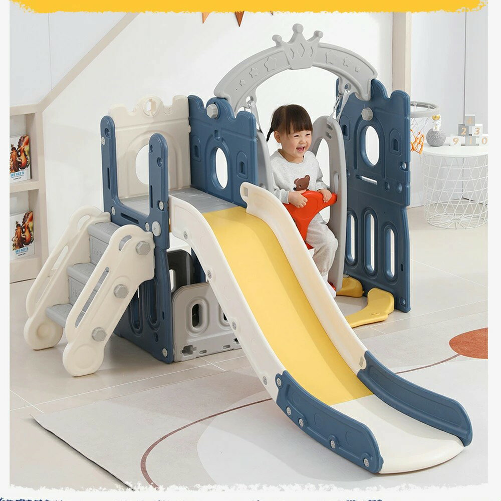 滑り台 すべり台 4IN1 ブランコ スイング 大型遊具 すべりだい 収納スペース スライダー 室内 遊具 キッズ キッズパーク 子供 バスケットゴール 子供 誕生日プレゼント 送料無料 こどもの日