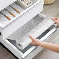 Other - 食器棚シート キッチン シェルフライナー EVA製 透明 8色 引き出しシート キッチンマット冷蔵庫マット本棚マット 収納 ズレにくい 戸棚シート 自由裁断 洗える 滑り止め キッチンシート 防カビ 防湿 防油 食器棚 引き出し キッチンに適用 家具保護
