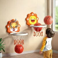 Rakuten - バスケットゴール 吸盤式バスケットボールフープ 室内 室外 ミニバスケットボール 子供 おもちゃ 子供用バスケット 電子スコアリング バスケットボール1/2個付き ドア掛け トレーニング 耐衝撃 家庭用 室内遊具 自宅用 クリスマス
