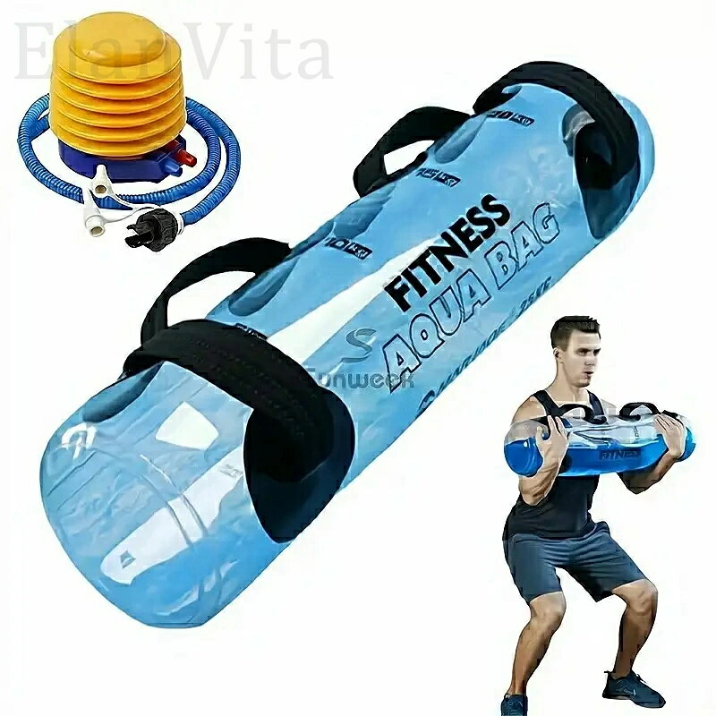 ウォーターバッグ ウォーターバッグ トレーニング 体幹トレーニング 器具 5kg 10kg 15kg 20kg 25kg 30kg 35kg 筋トレ器具 ウォーターダンベル 水 ウォーターバック コアトレーニング バーベル フットポンプ付き 送料無料