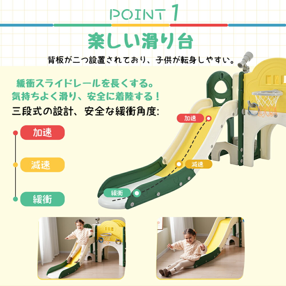 すべり台 キャッスル 大型遊具 すべりだい スライダー 室内 遊具 バスケットゴール 収納 キッズ キッズパーク 子供 子供 誕生日プレゼント
