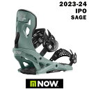 23-24 NOW SNOWBOARD BINDING IPO SAGE 2024 ナウ スノーボードバインディング アイピーオー サージ　正規品