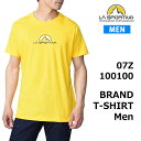 スポルティバ LA SPORTIVA トレランアパレル BRAND T-SHIRT Men 07Z イエロー Tシャツ 半袖 アウトドア 正規品