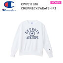 23fw チャンピオン Champion CW-Y017 ウィメンズ クルーネックスウェットシャツ ホワイト カラー 010 レディース 正規品