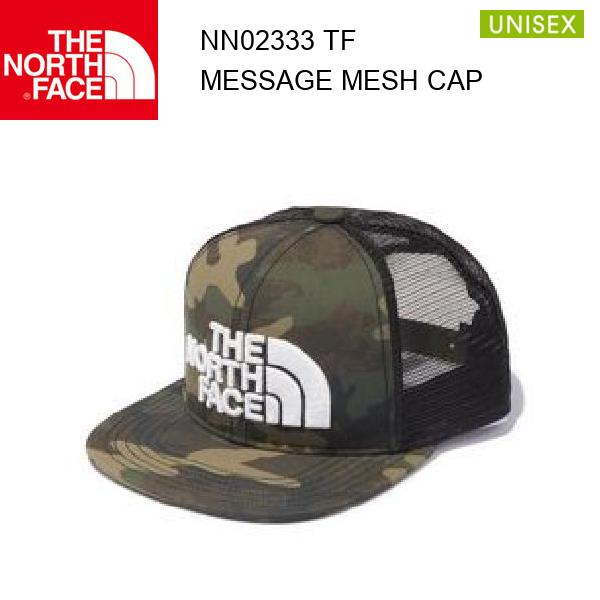 23ss ノースフェイス メッセージメッシュキャップ ユニセックス Message Mesh Cap NN02333 カラー TF THE NORTH FACE 正規品のサムネイル