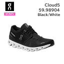 ON オン ランニングシューズ レディース Cloud5 5998904 カラー Black / White クラウド5 スニーカー ロードランニング 正規品