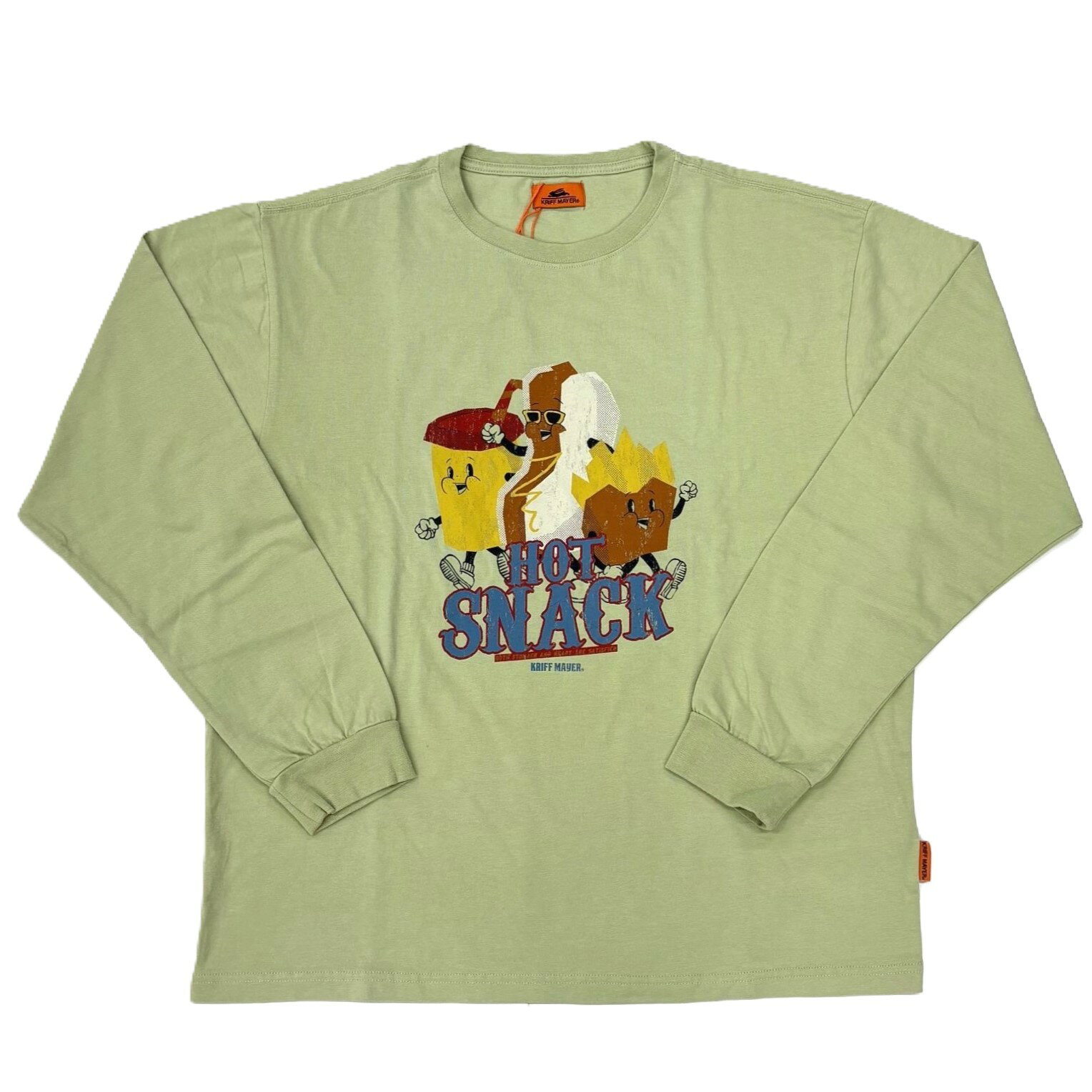 【メール便】KRIFF MAYER クリフメイヤー POPコミックブラザーズロンT 2437811 カラー ライトグリーン ..