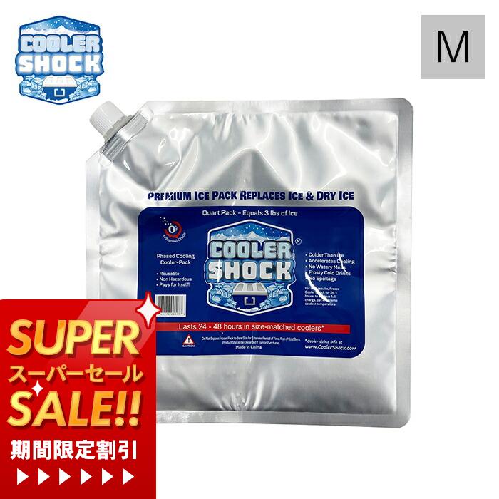 テレビで紹介! COOLER SHOCK クーラーショック 保冷剤 M ソフト 強力 保冷パック ジェル 薄型 氷点下 ..
