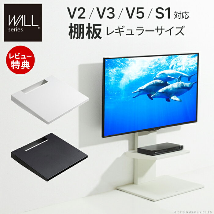 Rakuten - 【当店限定特典付】グッドデザイン賞受賞 WALLインテリアテレビスタンドV2・V3・V5・S1対応 棚板 レギュラーサイズ DVDレコーダー BDレコーダー テレビ台 テレビスタンド おしゃれ シンプル 新生活 EQUALS イコールズ