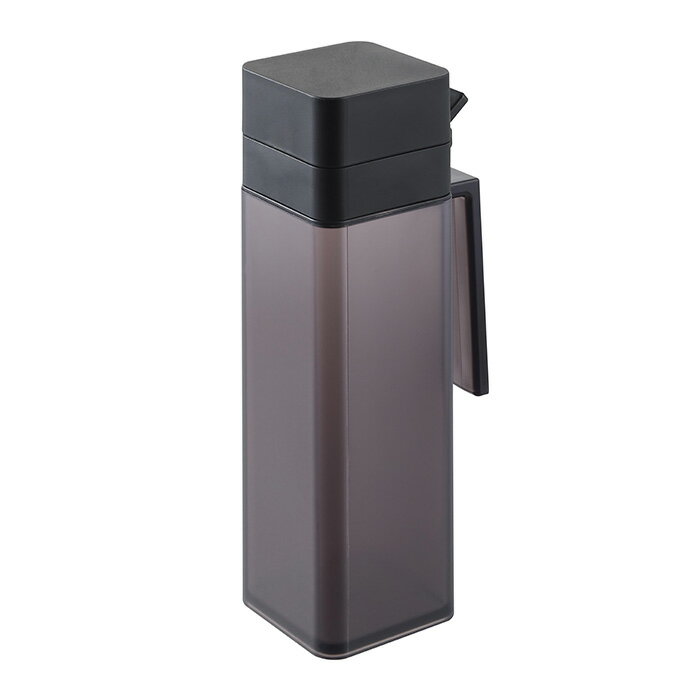 【365日出荷】山崎実業 蓋付き調味料ボトル タワー tower 公式 調味料入れ 500ml 大容量 片手で注げる 液だれしにくい オイルポット 液体調味料 醤油 みりん 簡単開閉 持ち手 ホワイト ブラック 1517 1518 3