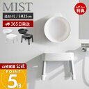 【365日出荷&当店限定特典付き】山崎実業 マグネット風呂イス SH25 マグネット&引っ掛け湯おけ L ミスト MIST 公式 セット バスチェア 風呂椅子 風呂いす 座面高25cm 洗面器 手桶 浮かせる ホワイト ブラック 1564 1721 1565