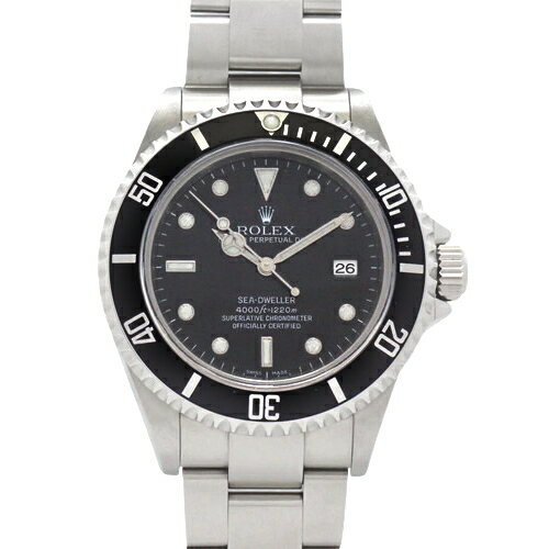 ロレックス シードゥエラー 自動巻き 腕時計 ステンレススチール SS ブラック Z番(2006年) 2007年7月購入 16600 メンズ 40802053458【中古】【アラモード】
