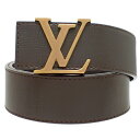 LOUIS VUITTON(ルイ・ヴィトン) サンチュール・LVイニシャル 40MM リバーシブル ベルト ファッション小物 80/32 レザー ブラウン茶 アンティークゴールド金具 M6902 メンズ 40802071513【中古】【アラモード】