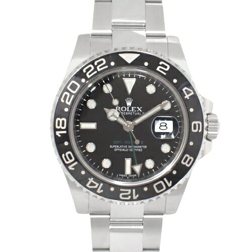 【保証書付】 ロレックス 116710LN GMTマスター2 SS ランダム番 自動巻き 腕時計 2012年5月購入 ブラック シルバー メンズ 40802069691..