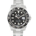 ロレックス GMTマスター 自動巻き 腕時計 ステンレススチール SS ブラック ランダム番 2012年5月購入 116710LN メンズ 40802069691【中..