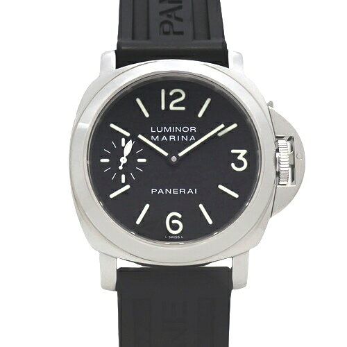 パネライ ルミノールマリーナ 手巻き 腕時計 F番(2003年) ラバー ブラック PAM00111 ...