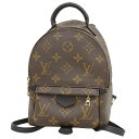 LOUIS VUITTON(ルイ・ヴィトン) モノグラム パームスプリングス バックパック MINI リュック・バックパック リュックサック 肩掛けかばん モノグラムキャンバス ブラウン茶 ブラック黒 ゴールド金具 N92800 レディース 40802079231【中古】【アラモード】