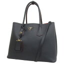 PRADA(プラダ) ダブルバッグ ハンドバッグ 2WAY ショルダー トートバッグ サフィアーノレザー SAFFIANO CUIR NERO ネロ ブラック黒 レッド赤 ゴールド金具 B2756T 2A4A F0002 レディース 40802076364【中古】【アラモード】