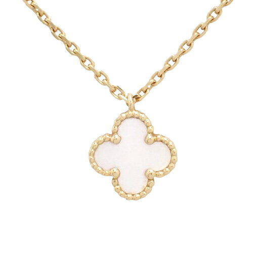 Van Cleef & Arpels(ヴァンクリーフ＆アーペル) スウィート アルハンブラ ペンダントネックレス アクセサリー ジュエリー シェル 四つ葉 クローバー K18 イエローゴールド YG ゴールド金 ホワイト白シロ VCARF69100 40802088207【中古】【アラモード】のサムネイル