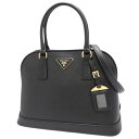 PRADA(プラダ) 2WAY ハンドバッグ ハンドバッグ ショルダー 肩掛け 斜め掛け サフィアーノレザー SAFFIANO LUX NERO ブラック黒 ゴールド金具 BN2567 レディース 40802092200【中古】【アラモード】