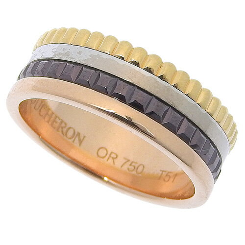 Boucheron(ブシュロン) キャトル クラシック リング スモール JRG00290(2024年4月現在現行品) K18 イエローゴールド YG K18 ホワイトゴールド WG K18 ピンクゴールド PG/ブラウンPVD 指輪 11(51)号 ゴールド金 ブラウン茶 レディース 40802085099【アラモード】のサムネイル