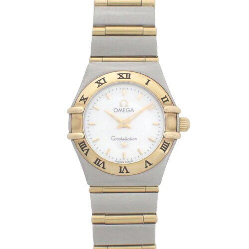 オメガ コンステレーション ミニ 1262.70 YG/SS クオーツ 腕時計 ホワイト シルバー  ...